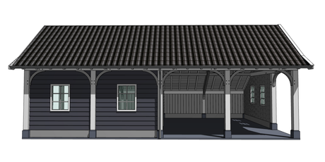 3D klassieke veranda