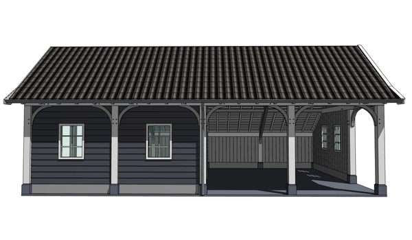 3D klassieke veranda