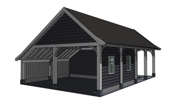 3D klassieke garage