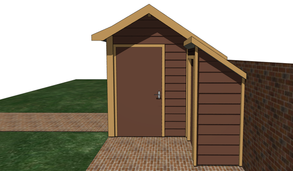 3D landelijke veranda